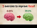 Multiply your focus today with 4 simple exercises
