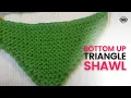 The Easiest Way to Knit a Triangle Shawl - Bottom Up