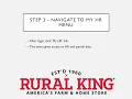 How to Access Rural King Pay Stubs W2s