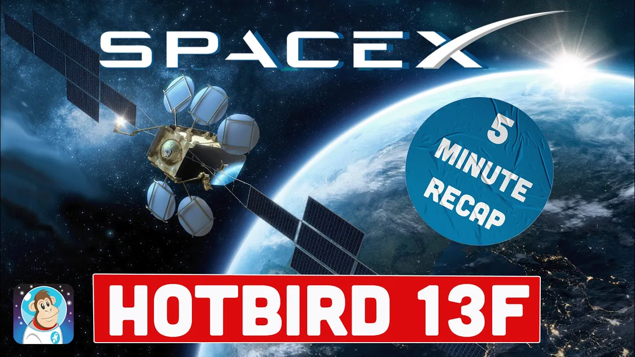 ENTIRE SpaceX Hotbird 13F launch in just 5 MINUTES.