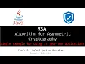 RSA - Algorithm for Asymmetric Cryptography JAVA Implementation