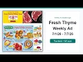 Fresh Thyme Weekly Ad 26 - 26 Best Deals
