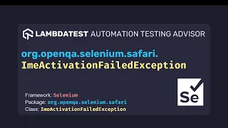org openqa selenium ImeActivationFailedException with example