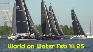 World on Water Feb 14 25 Violette Fin, SailGP Sydney, Pips’ Latest, Newport Race, 5.8m Race, RC44s