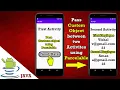 Pass Custom Object between two activities using Parcelable Interface Intent in android studio