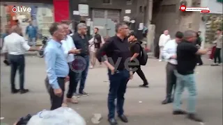 محافظ الجيزة يتجول منفرد ا بمنطقة الطوابق فيصل للمرة الثانية ويكلف بالتحقيق مع مسؤولي النظافة 