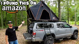 BEST \u0026 CHEAPEST Rooftop Tent EVER ! Truck Camper Build NEW Addition 2023
