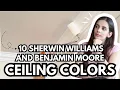 BEST White Ceiling Paint Colors - Sherwin Williams Benjamin Moore
