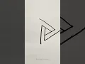 How to draw a Penrose Triangle optical illusion for kids