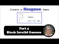 Create a Hangman Game TG15 4 Check User Input