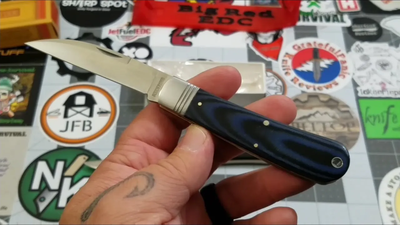 Rough Ryder RR2181 Denim Micarta Work Knife Unboxing and First Impressions