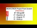 MEAN Stack Project from scratch In Hindi MEAN Stack project MEAN Stack Overview With Testycodeiz