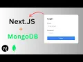 Login Form using Next js and MongoDB Full Stack Guide Using Mongoose App Router Tailwind CSS