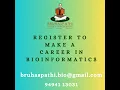 6-Month Bioinformatics Program Launch Online Offline Training Full Course Overview