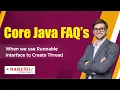When we use Runnable interface to Create Thread Core Java FAQs s Naresh IT