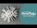 Easy Way to Make 3D Paper Snowflake DIY Paper Snowflakes with Cricut Free SVG Template