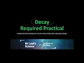 Decay Required Practical With Questions
