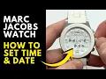 How to Set the Time Date on a Marc Jacobs Chronograph Watch