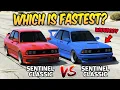 GTA 5 ONLINE - SENTINEL CLASSIC VS SENTINEL CLASSIC WIDEBODY WHICH IS FASTEST