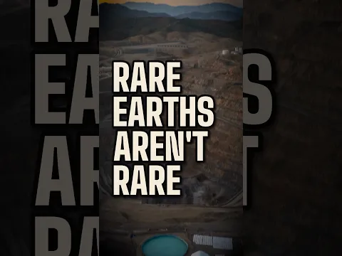Rare earths aren't rare. The hard part is pulling them out of the rock