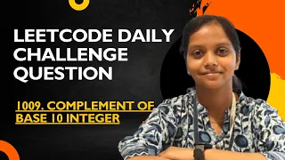 Leetcode 1009 Complement of Base 10 Integer Java