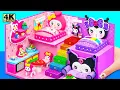 Download Lagu Build Cute My Melody House with Two Bedroom, Purple Room for Kuromi - DIY Miniature Cardboard House