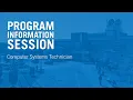 Program Information Session Computer Systems Technician