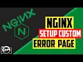 How to use NGINX to custom error pages handler like 404 not found and 502 bad gateway