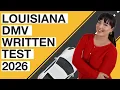Louisiana DMV Written Test 2026 60 Questions with Explained Answers