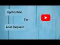 Lagu Application For Loan ( Medical Treatment ) | How To Write Application For Loan Request |