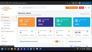 Employee Management System Full Project Live Demo 2025 LazyCoder