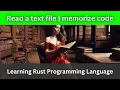 Read a text file Rust Language