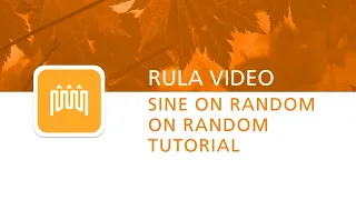 TestUP How to Setup Sine and Random on Random Profile