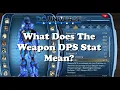 What does Weapon Dps Stat Mean