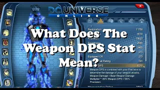 What does Weapon Dps Stat Mean
