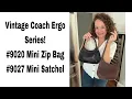Vintage Coach Ergo Bag Talk Mini Zip Bag Mini Satchel