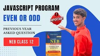 JavaScript Program to Check If a Number is Even or Odd NEB Class 12 Important Question