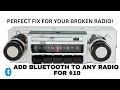 Bluetooth Radio in a Classic Car or Truck for 10 I ll show you how I did it