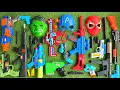 Collecting 7 shooting toys Sniper and AK47 Guns Cannon Water Gun Machine Gun Bow Gun shoot nerf