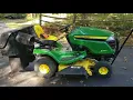 John Deere X350 bagger follow-up outdated