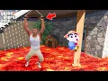 GTA 5 Shinchan Franklin Escape From VOLCANO LAVA TSUNAMI Gta 5 tamil Gta 5 mods