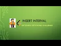 57 Insert Interval September LeetCoding Challenge Sorting Merging
