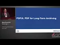 A brief introduction to archiving information with PDF Matt Kuznicki Datalogics