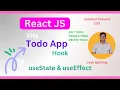 Building a Todo App with React UseState UseEffect Edit Delete Toggle Tasks