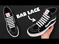 How To Lace VANS Sk8-Hi VANS Sk8-Hi lacing tutorial BEST WAY