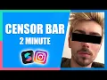 Download Lagu Three Minute Censor Bar Filter Effect (Easy) | Instagram \u0026 Facebook | Spark AR Tutorial