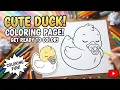 Cute Duck Coloring Pages Fun Easy Coloring for Kids Get Ready to Color
