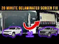 How to DIY replace delaminated screen for 2019 Jeep Grand Cherokee RAM Pacifica UAV 8 4 Uconnect 4