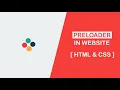 Flat Preloader Animation Using CSS - Pure Css Tutorial