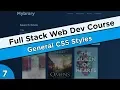 General CSS Styles - Node MongoDB Course